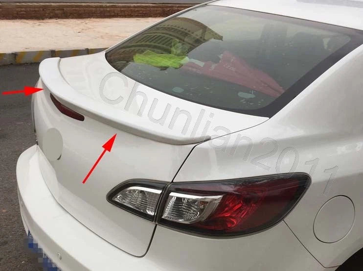 Unpainted Factory Style ABS Spoiler Wing for MAZDA 3 Sedan (2010-2013)