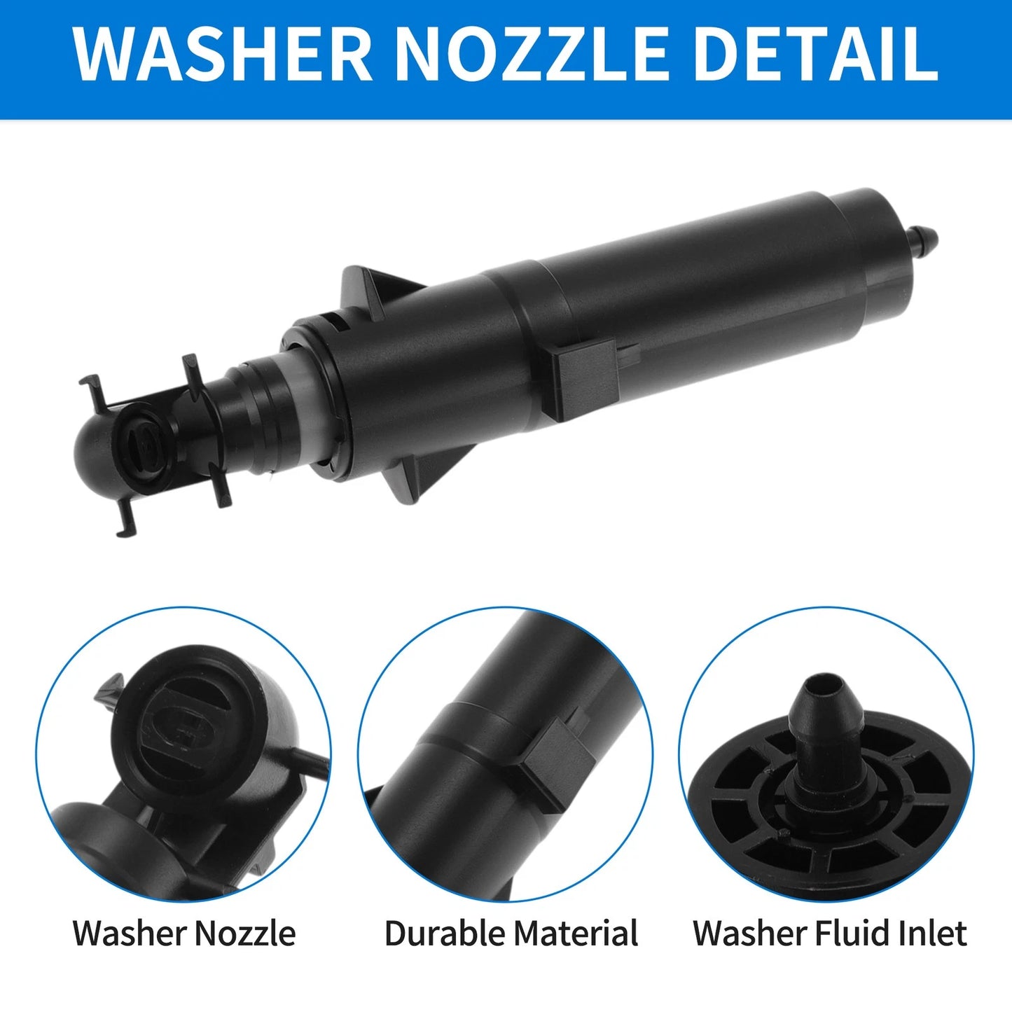 Right Driver Side Headlight Washer Nozzle for BMW X5 (2014-2017)