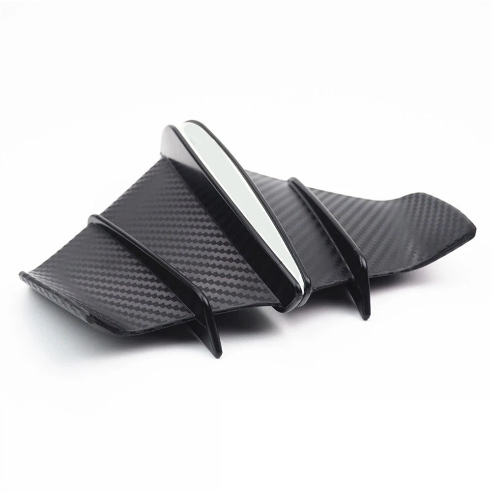 Carbon Fiber Side Winglets Air Deflector Wing Kit/Spoiler for Motorcycle