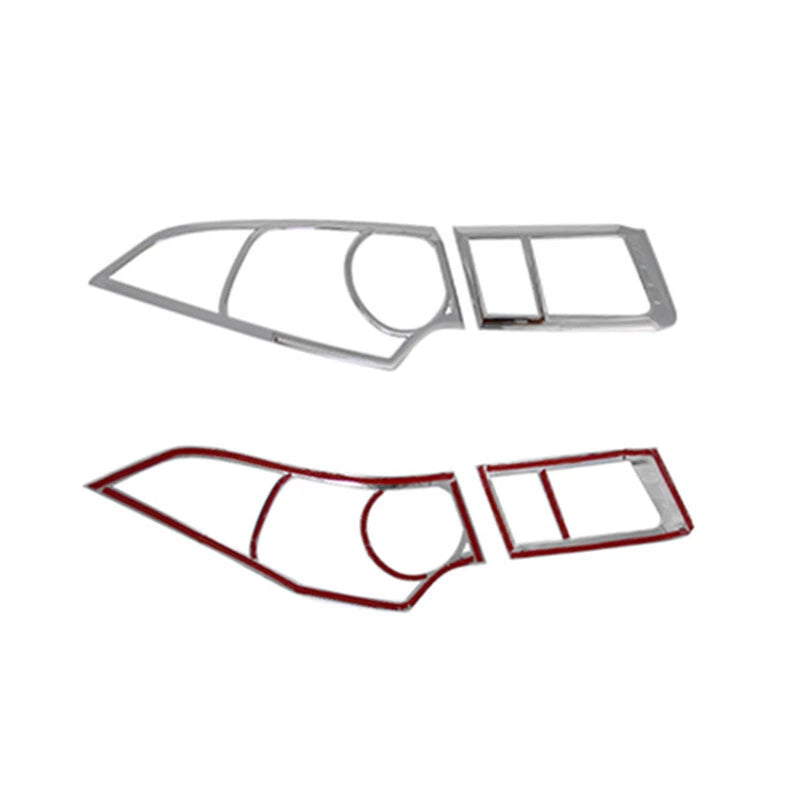 4X Chrome Rear Tail Light Lamp Cover Trim Decor for Acura TSX (2009–2014)