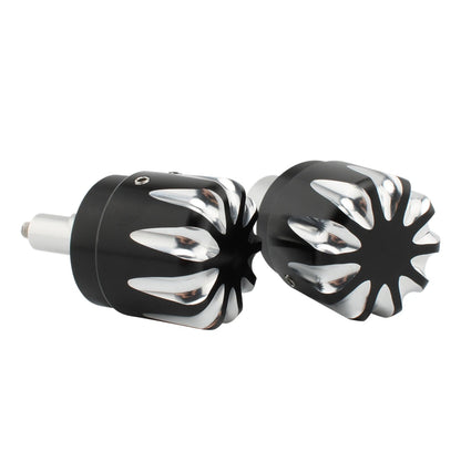 2 x Black White Front Wheel Axle Nut Cap Covers for BMW RnineT (2017-2022)