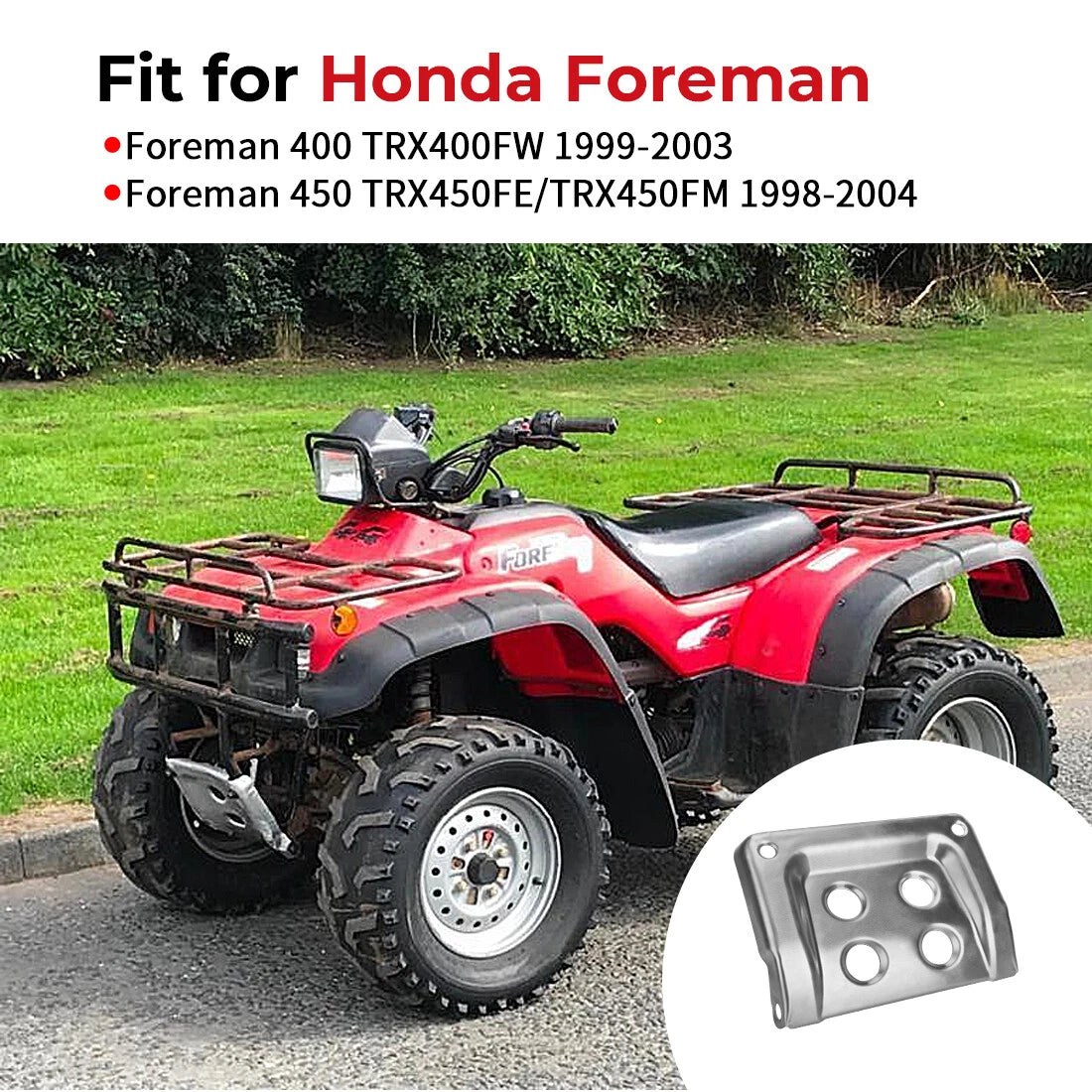 Front skid plate for Honda TRX400 TRX450 FourTrax Foreman ES S 4x4