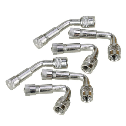 6Pcs Tire Valve Stem Extensions 45 90 135 Degree for Car Bicycles Scooter