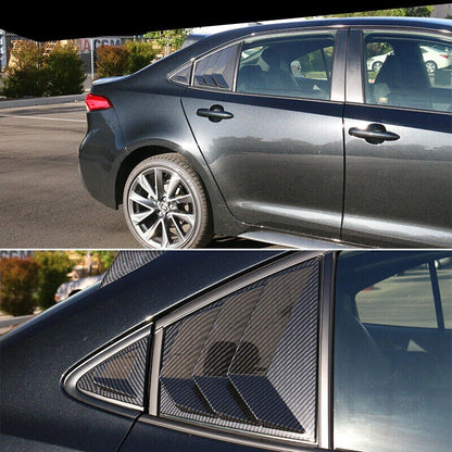 ABS Side Window Louver Cover Trim for Toyota Corolla Sedan (2020-2023)