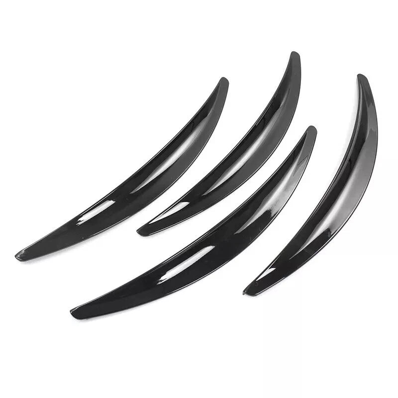 4 x Glossy Black Wheel Eyebrow Arch Trim for Car Fender Flares