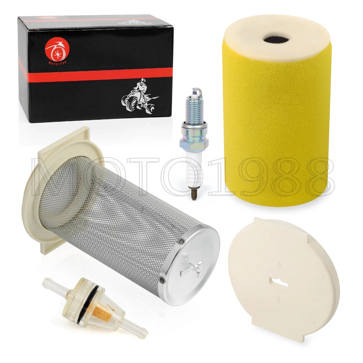 Air Filter Guide End Cap Kit for Yamaha Kodiak (1993–1999)
