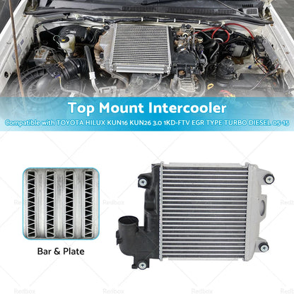 Intercooler for Toyota Hilux KUN26 KUN16 3.0 1KD-FTV EGR Type (05-15)