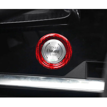 Carbon Fiber Engine Start Buttons Cover Ring Trim fit For Corvette C8 2020-2024