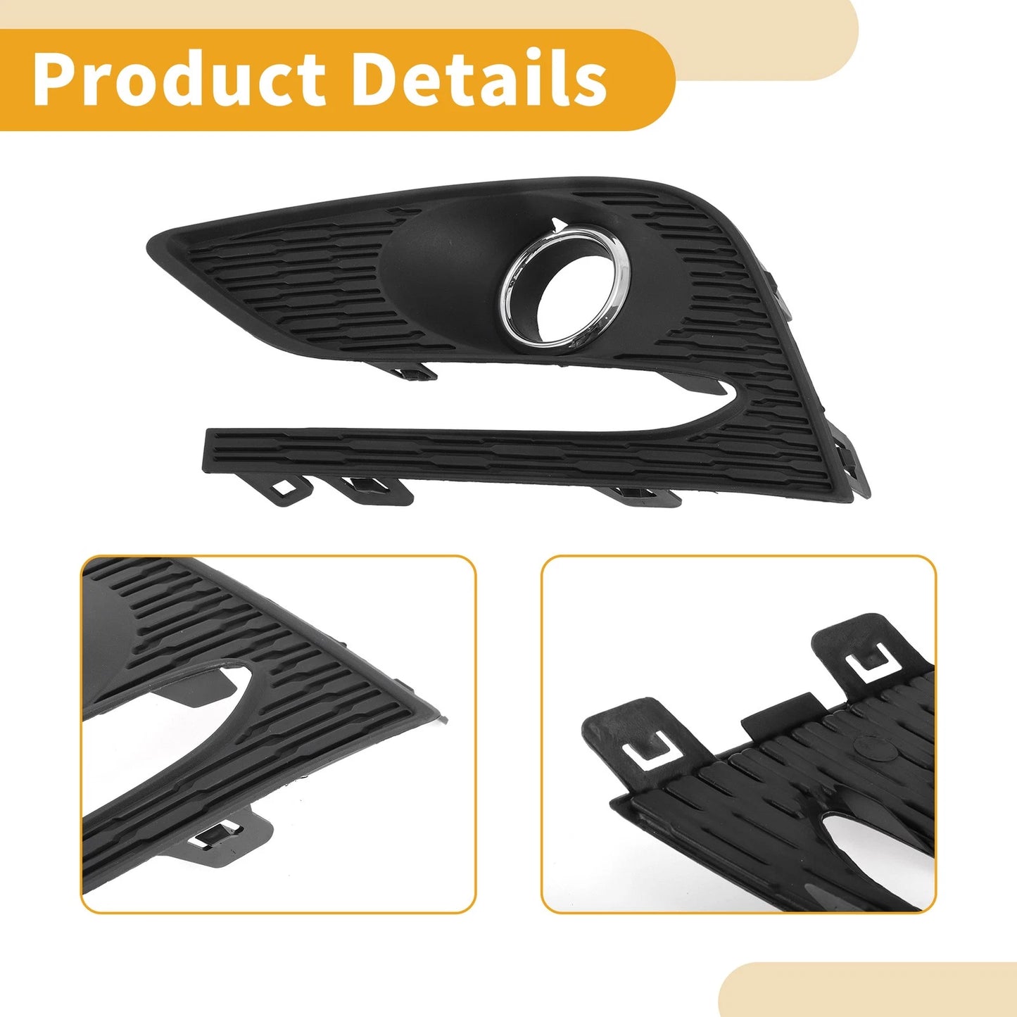 1 Pc Front Left Fog Light Grill for Chevrolet Cruze (2016 - 2019)