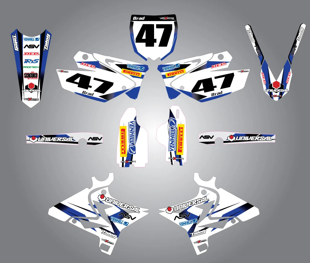 UFO Restylized Plastics Full Graphic Kit for Yamaha YZ 125 (2002-2015)