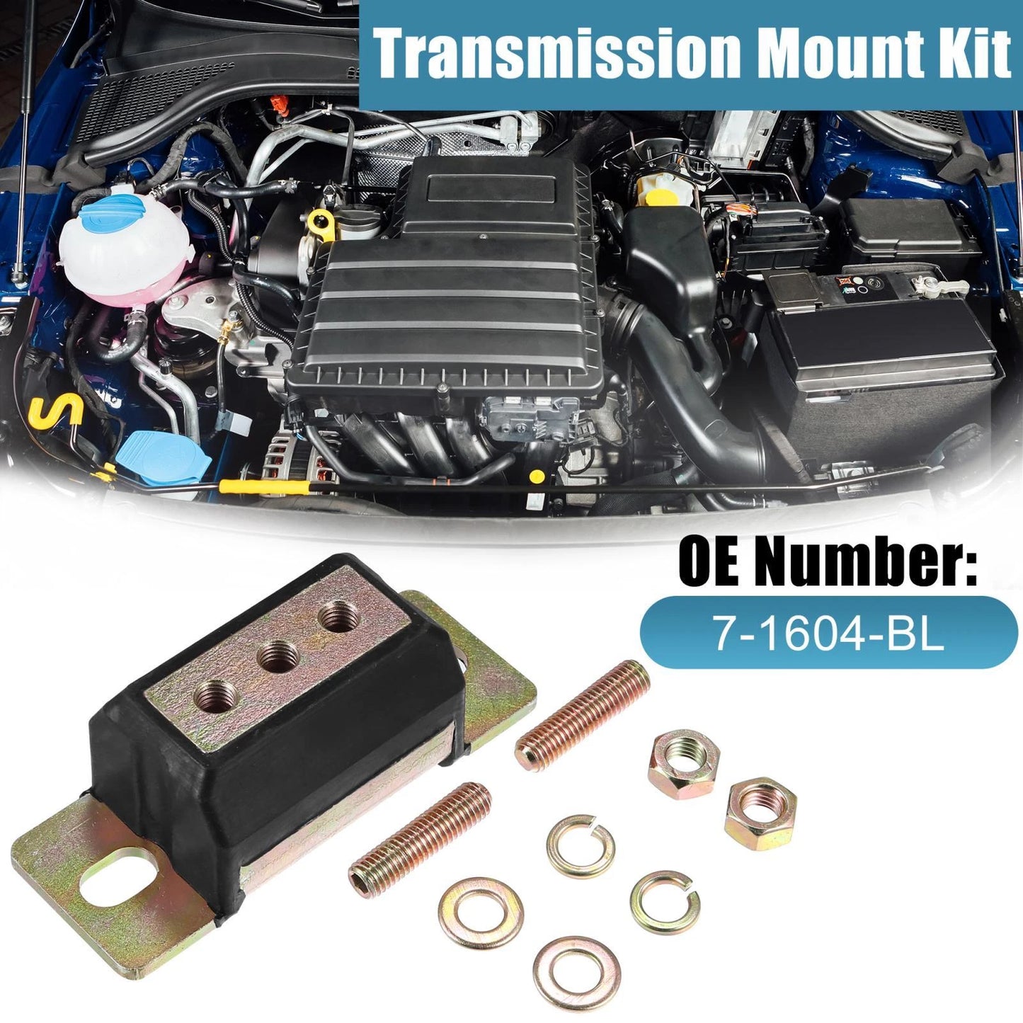 Polyurethane Transmission Mount Kit for Jeep Models (1958-2002)