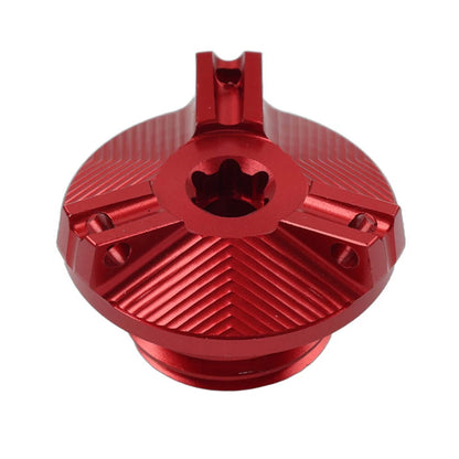 Red Engine Oil Cap Bolt Screw Filler Cover for Kawasaki Z400 Z650 Z800 Z900 Z1000