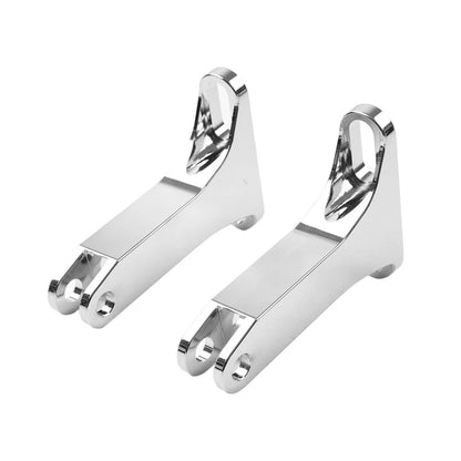 Chrome Extended Passenger FootPeg Kit for Harley Touring Road Street Glide (93-23)
