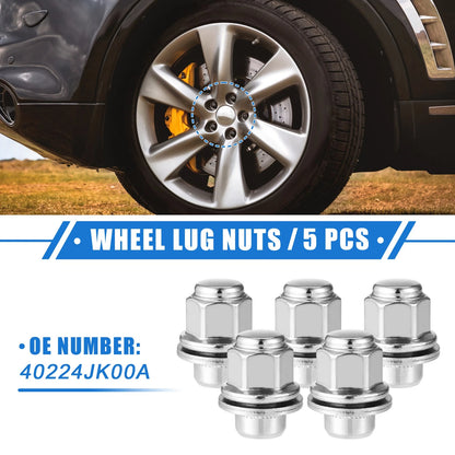 5 x Wheel Lug Nuts for INFINITI EX35 G25 M12x1.25 Tire Lugnuts
