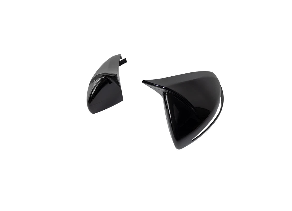 ABS Black Ox Horn Rearview Mirror Lid Cover Trim for Mercedes-Benz C-Class (2015-2021)