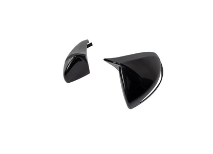 ABS Black Ox Horn Rearview Mirror Lid Cover Trim for Mercedes-Benz C-Class (2015-2021)