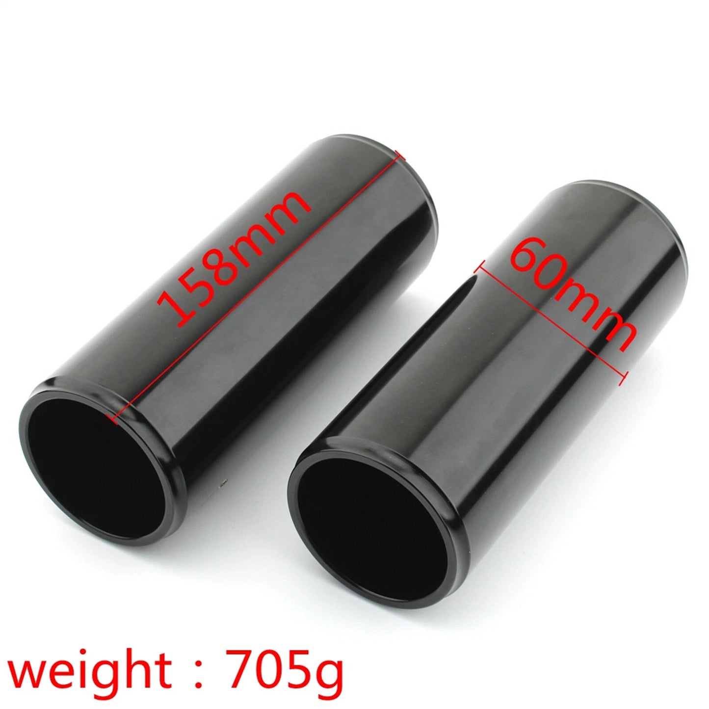 Fork Guard Cover Kit for Harley Davidson Street Bob (2018-2024) Black