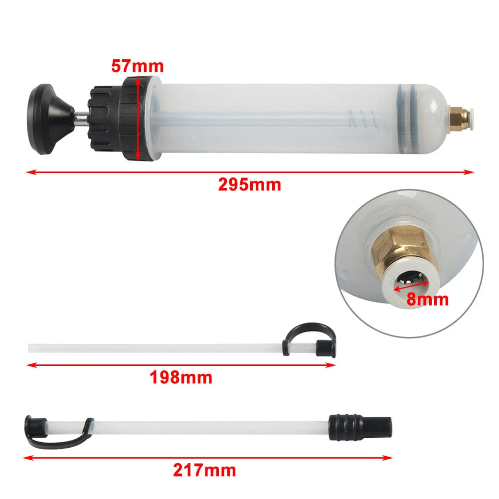 Fluid Extractor Syringe Pump for Fuel Transfer - Manual Suction