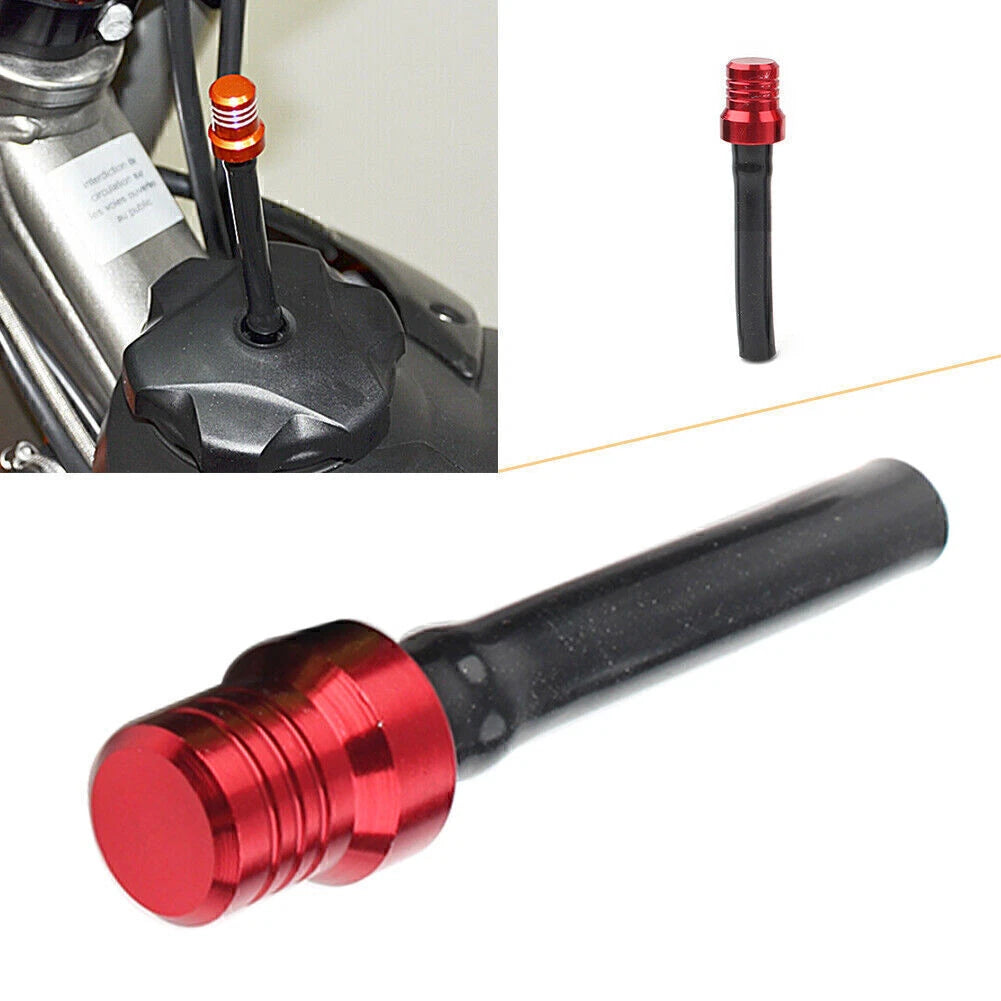 Red Gas Fuel Cap Tank Valve Vent Breather Hose Tube for ATV PIT Dirt Bike