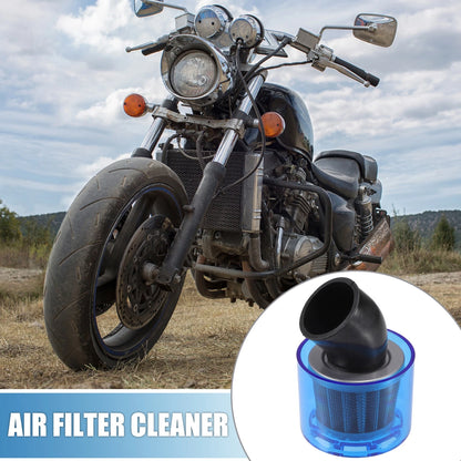 Air Filter Cleaner Bent 38mm/1.50 for 110-125cc Most Motorcycles ATV Blue