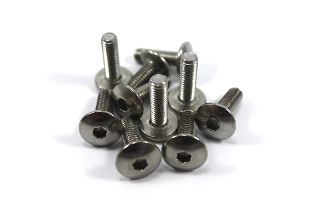 10x Fairing Bolts m6 x 20mm Stainless Pan Mushroom Button Head for Suzuki