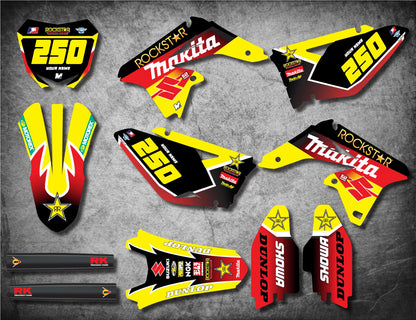 Custom Graphic Kit for Suzuki RMZ 250 Stickers Decals (2010-2018)
