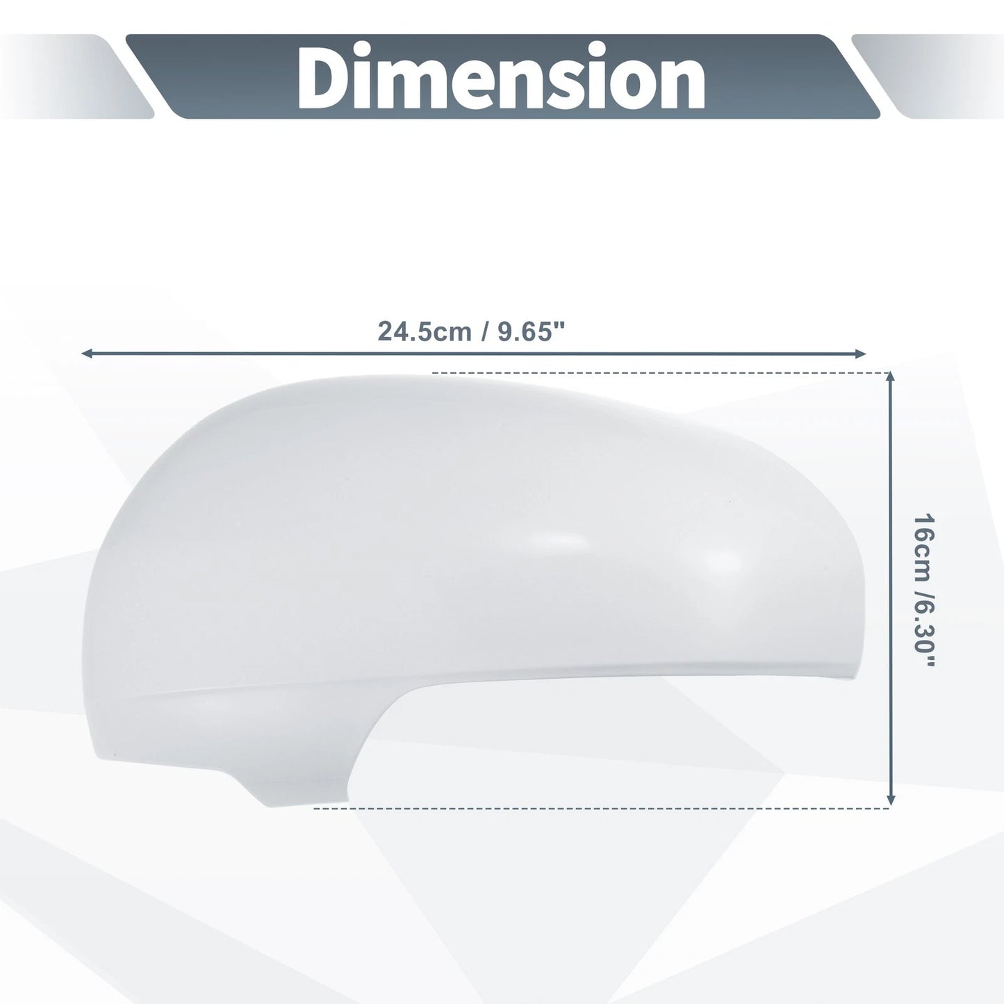 Left Side Rearview Mirror Cover Cap White for Toyota Reiz Prius (2010–2012)