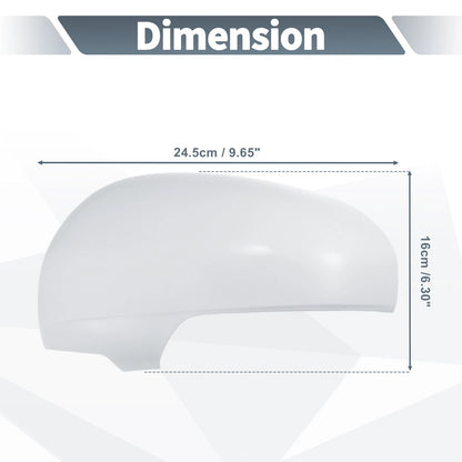 Left Side Rearview Mirror Cover Cap White for Toyota Reiz Prius (2010–2012)
