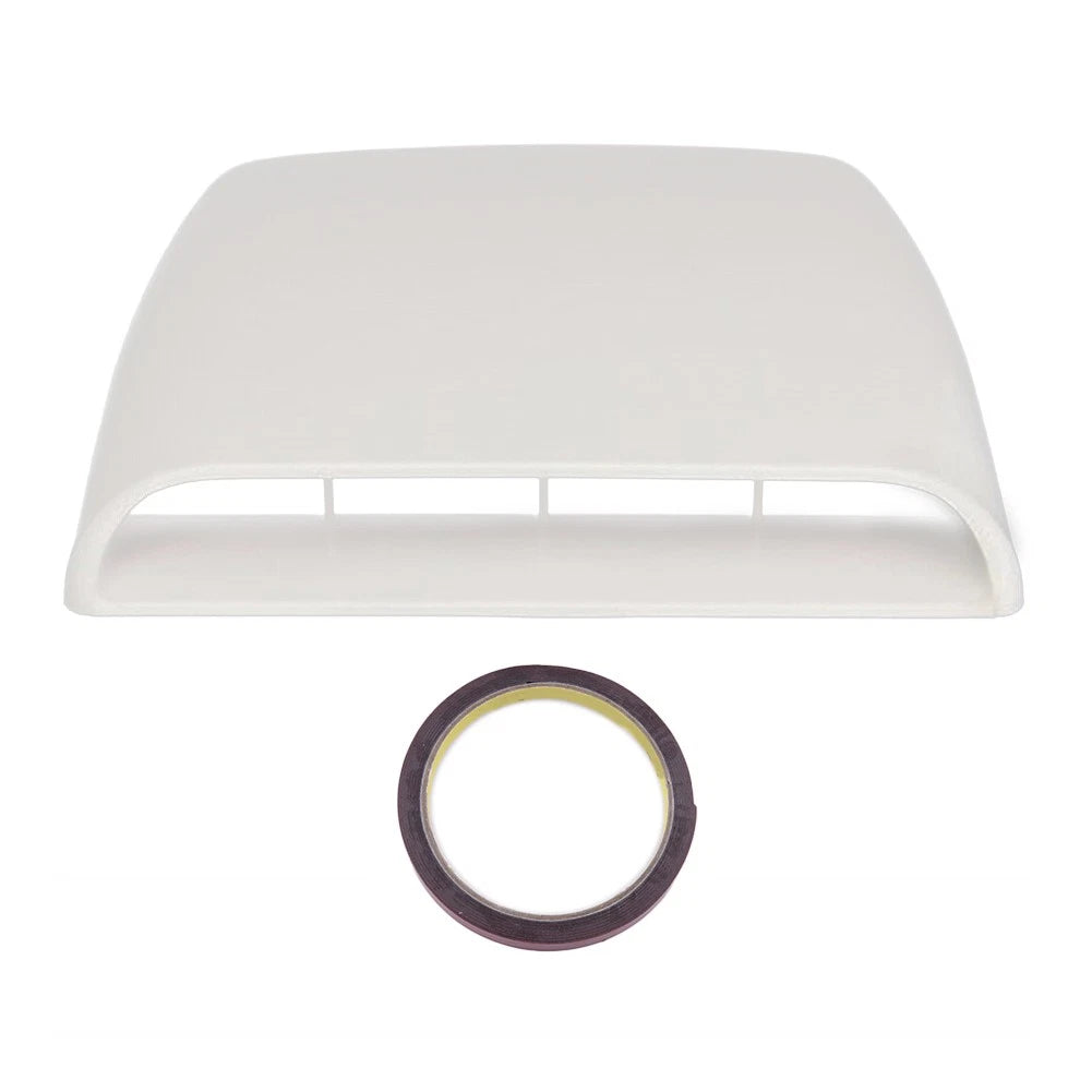 Universal Car Bonnet Vent Decor Cover Sticker for White ABS (2023)