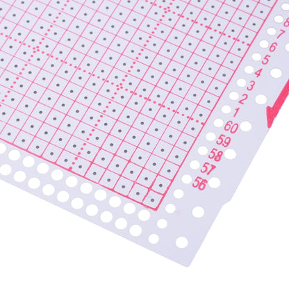 10x Stitches Blank Punch Cards for Brother KH836 SK260 Knitting Machine