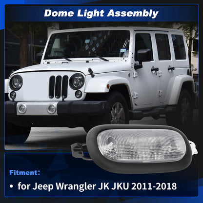 Rear Dome Light Assembly for Jeep Wrangler JK JKU (2011-2018)