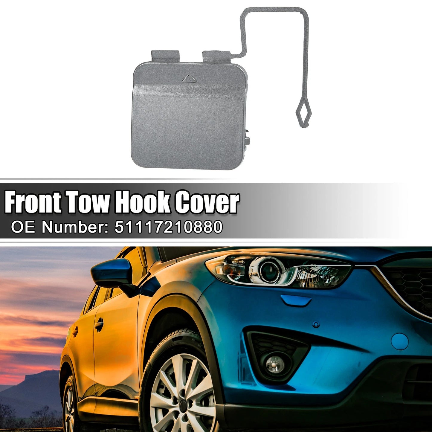 Front Bumper Tow Hook Cover for BMW 7 Series F01 F02 (2009-2015)
