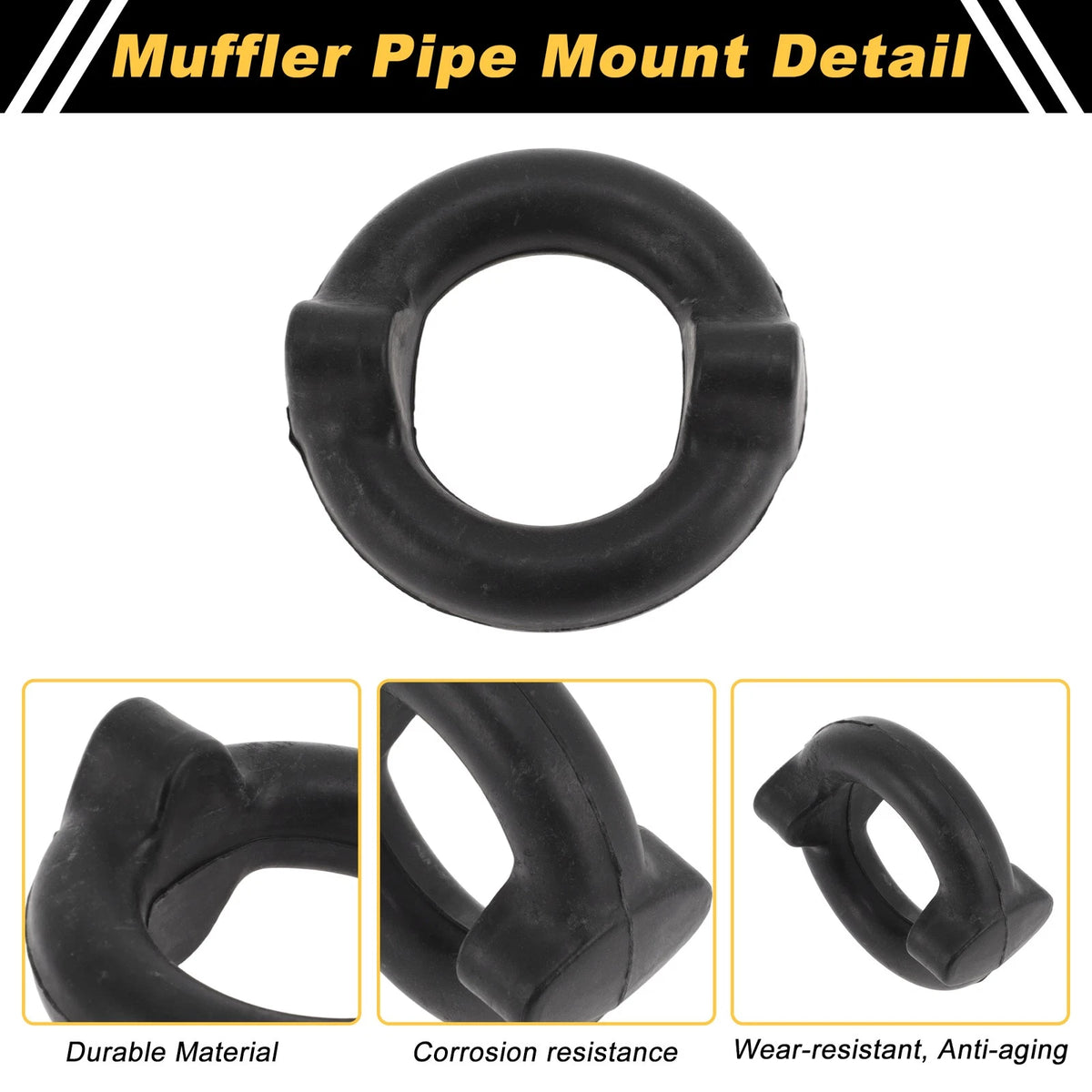 Muffler Exhaust Hanger for Toyota Corolla (2003-2008) Black 1 x Pc