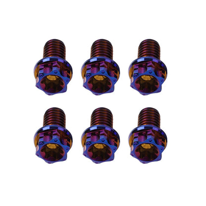 6 x Titanium Bolts Torx Head Flange Screws M8x20mm for Motorcycle Bike