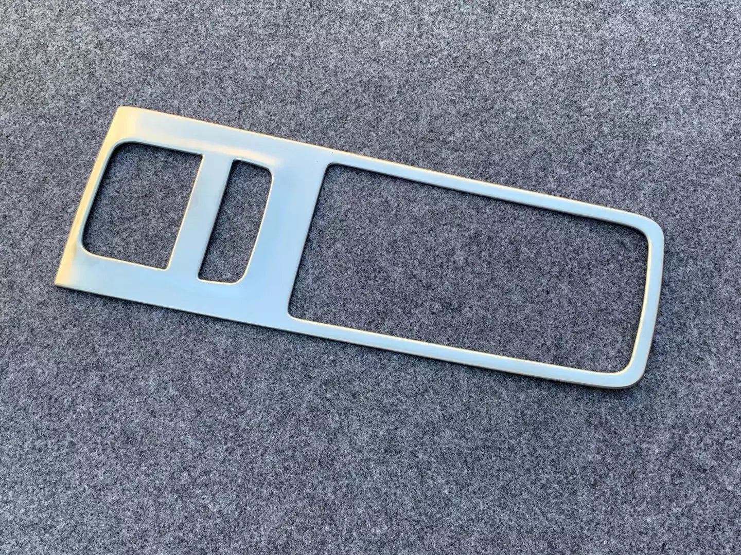 Silver Gear Shift Box Panel Cover Trim for Toyota Harrier Venza (2020-2023)