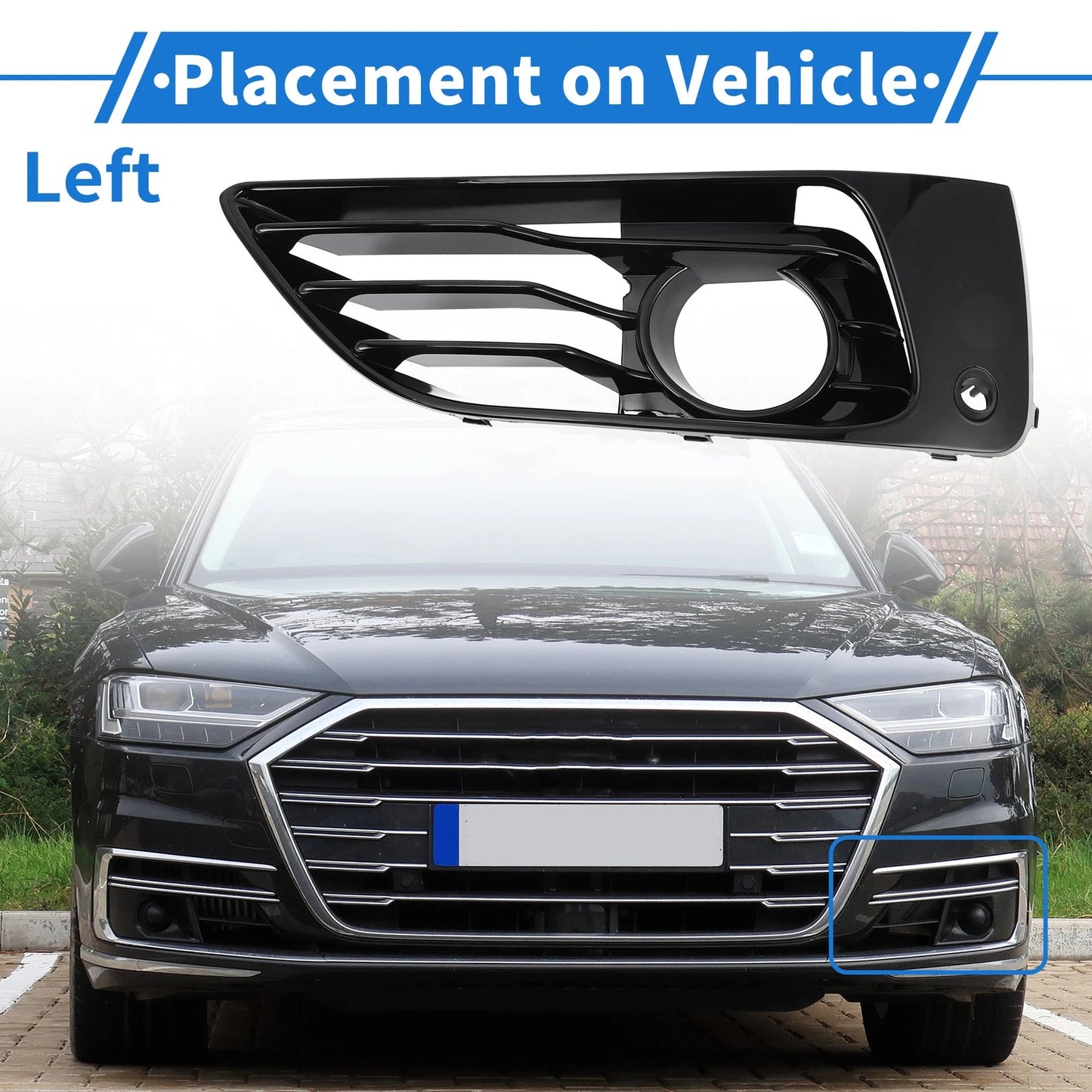 Front Left Fog Light Grill for BMW 2 Series (2017-2020) - 1 x Piece