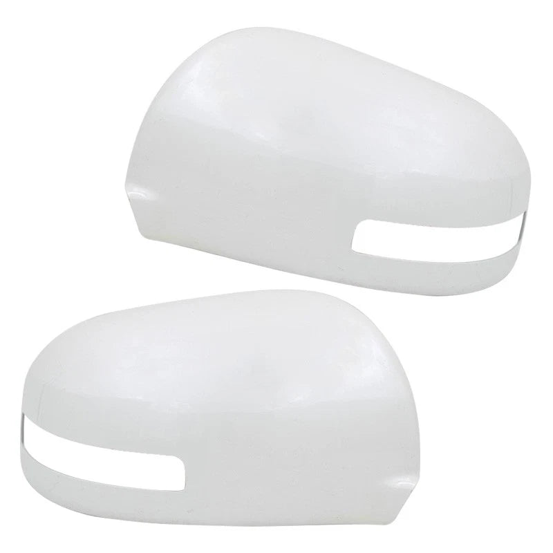 White Rear View Mirror Cap 2 x for Mitsubishi Outlander (2013-2020)