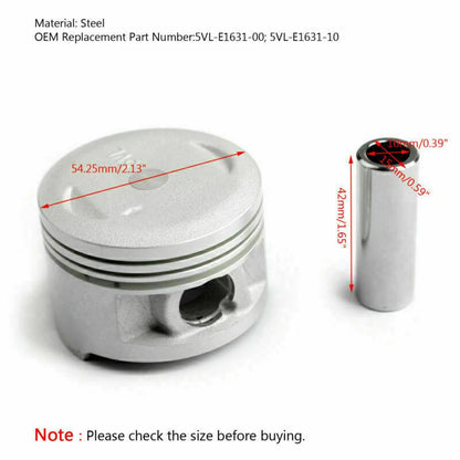 Piston Ring Kit +0.25mm for Yamaha YBR125 (2005-2017)