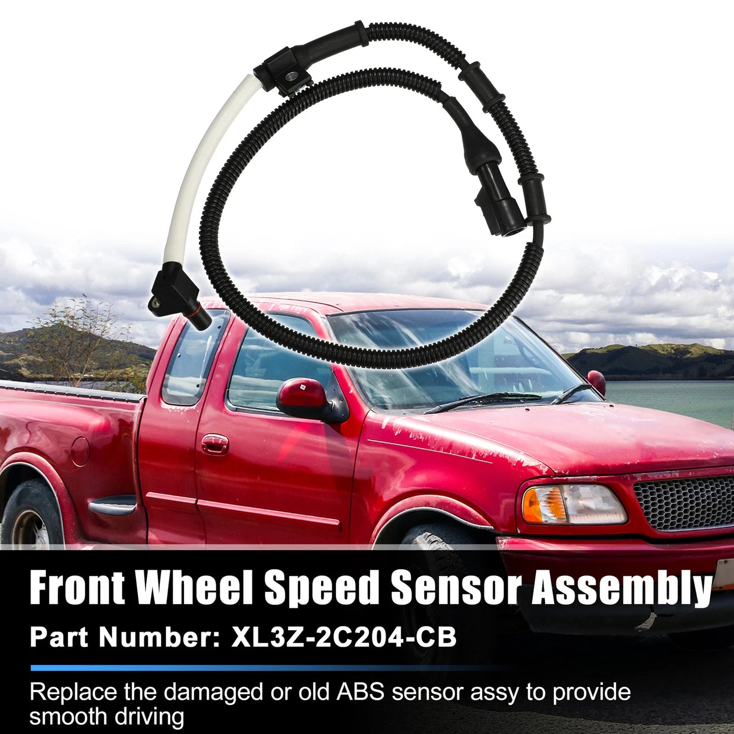 2 x Front Left Right ABS Wheel Speed Sensors for Ford F150 (2004-2023)