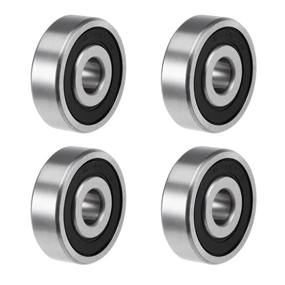 Deep Groove Ball Bearings Z2 10x35x11mm Double Sealed Carbon Steel 4pcs
