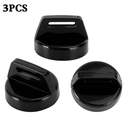 3 x Key Covers Black for Polaris Scrambler, Sportsman, RZR, Ranger (2000-2023)