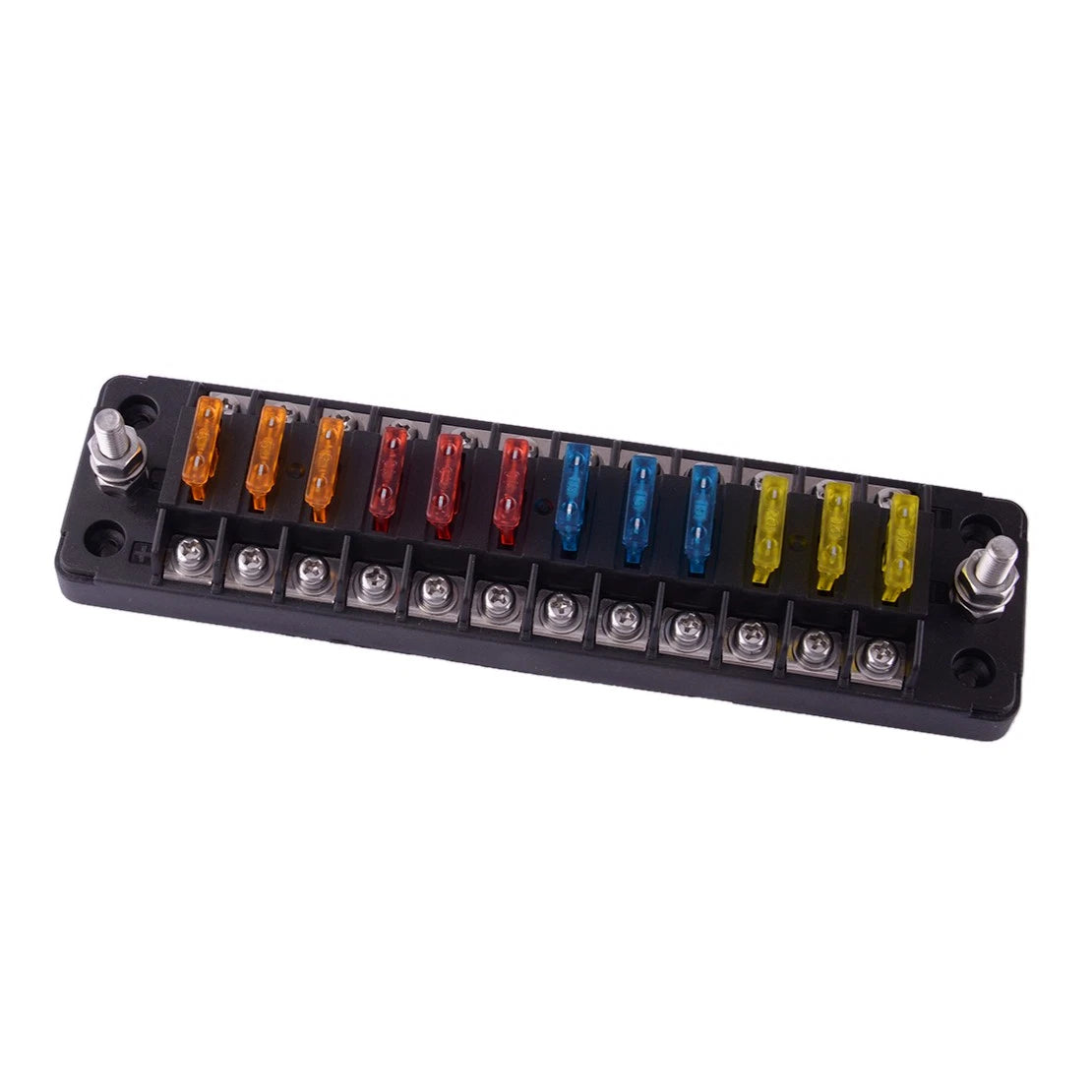 12 Way Fuse Holder for Car, Truck, Bus, Boat - Auto Fuse Box (New)