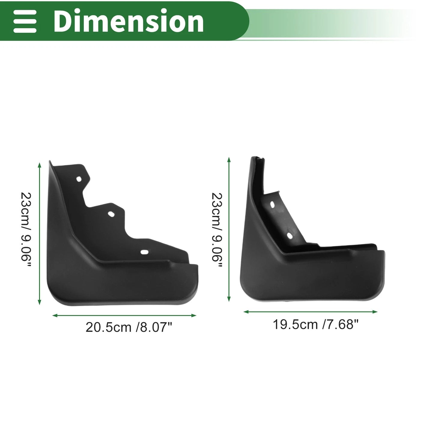 Mud Flaps Splash Guards for Ford Ecosport (2013-2017)