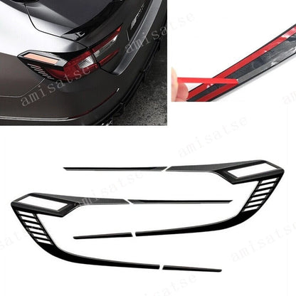 6 x ABS Rear Tail Light Lamp Covers for Honda Accord (2018-2022)
