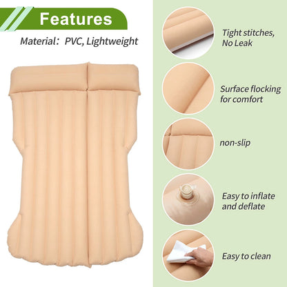 Beige Car Air Mattress for Tesla Model Y (2020-2023)