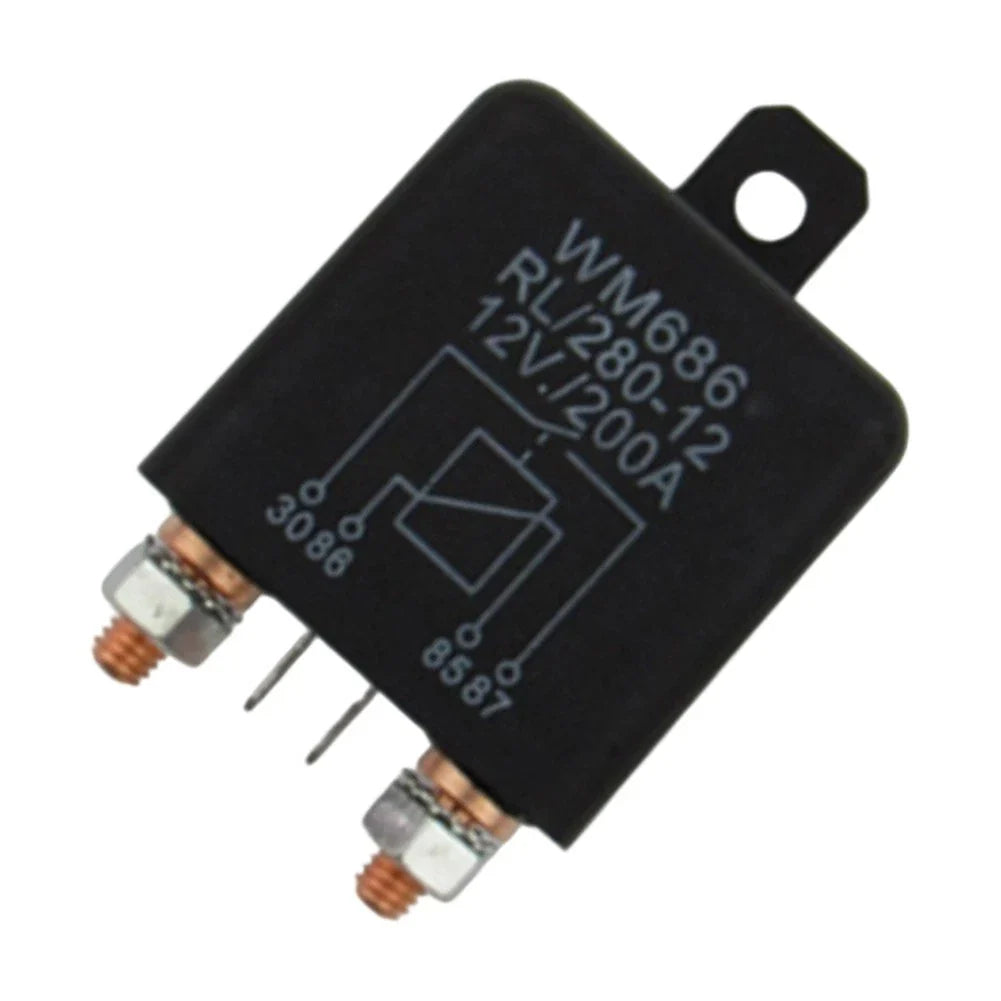 Heavy Duty 12V 200 Amp Relay Switch for Car/Boat/Van - 2 Pin ON/OFF