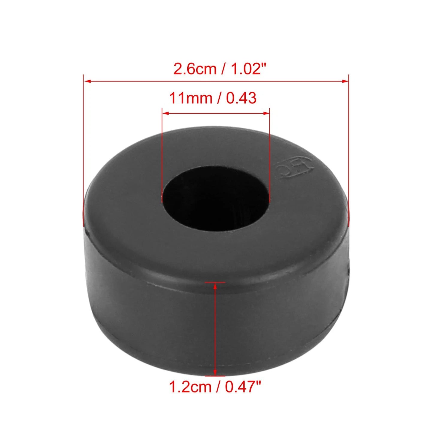 6pcs Motorcycle Rubber Fuel Oil Tank Cover Seal Buffer Pad Circular for CG125
