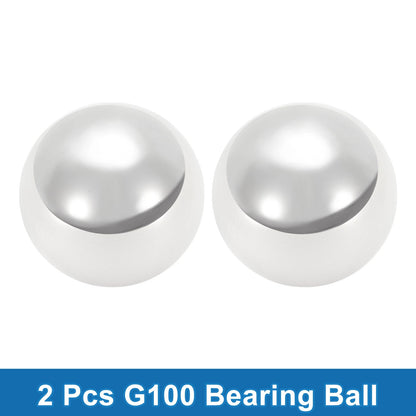 34mm Bearing Ball Steel G100 Precision Silver Tone 2 x Pcs