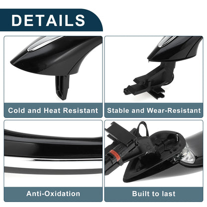 Exterior Door Handle for BMW X5 Front Right Door Black
