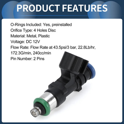 6 x Fuel Injectors for Dodge Avenger R/T 2.7L/3.5L (2008-2010)